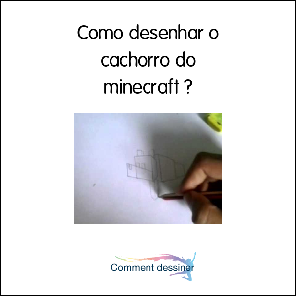 Como desenhar o cachorro do minecraft